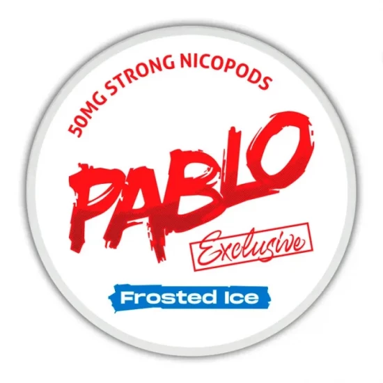 Снюс PABLO Frosted ice (ментол) 20 шт 0.8 мг