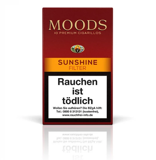 Сигарили Dannemann Moods Sunshine Filter (Фрукти, мед, ваніль, Німеччина) 5 шт 
