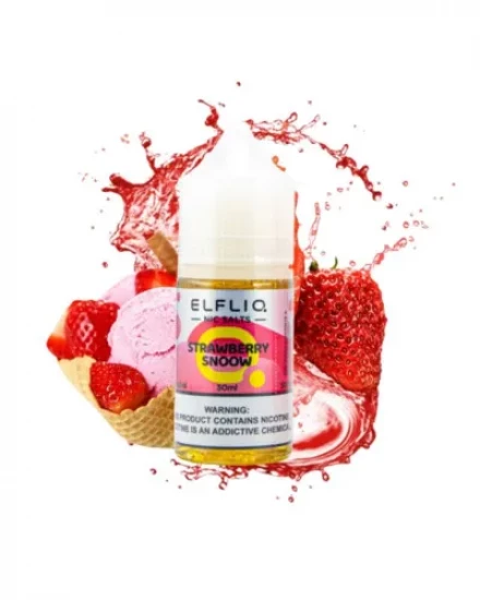 РІДИНА ELF LIQ 30 МЛ 50 МГ "STRAWBERRY SNOW" (ПОЛУНИЧНЕ МОРОЗИВО)