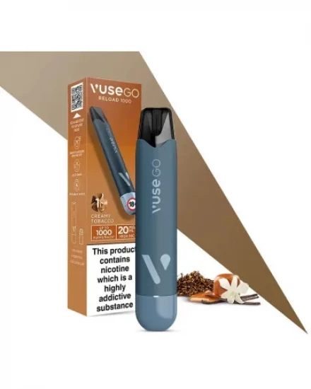 Pod система VUSE GO Reload 1000 Starter kit Pen (Creamy Tobacco) в сером цвете