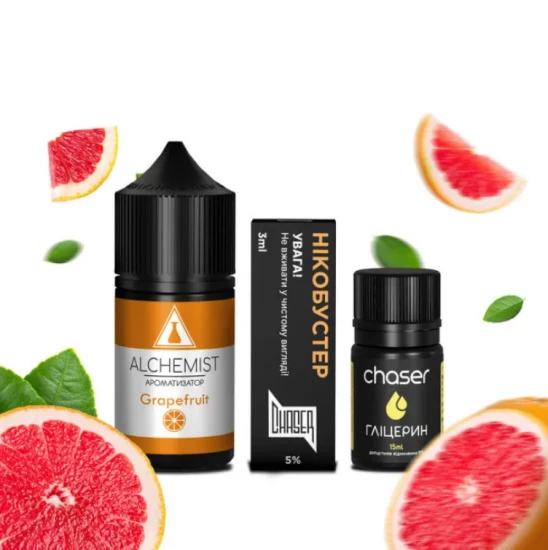 Набор для самозамеса ALCHEMIST 30 МЛ 50 МГ GRAPEFRUIT со вкусом грейпфрута