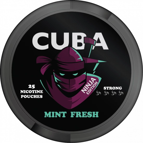 Снюс CUBA Mint Fresh (Мята) 25 шт 30 мг
