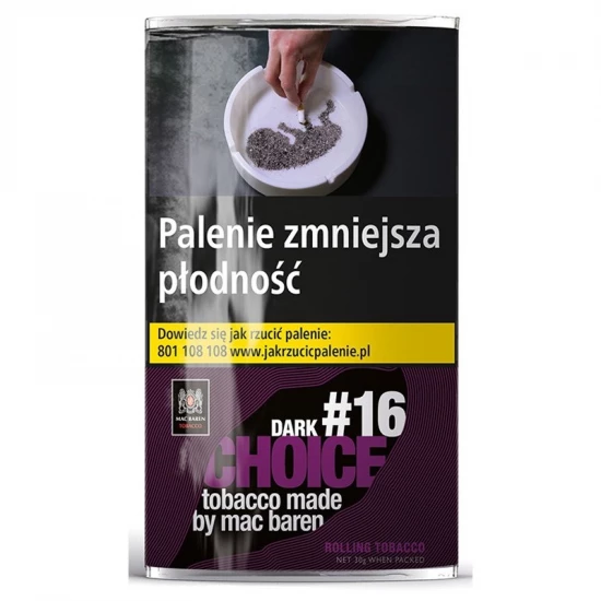 Табак для самокруток MAC BAREN No 16 DARK 30g. (30г, Польша)