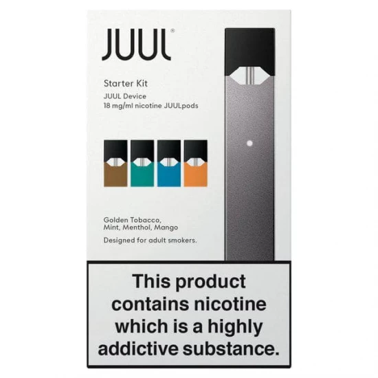 Устройство POD Juul 1 starter kit 4 pods (Мята, табак, ментол, манго)