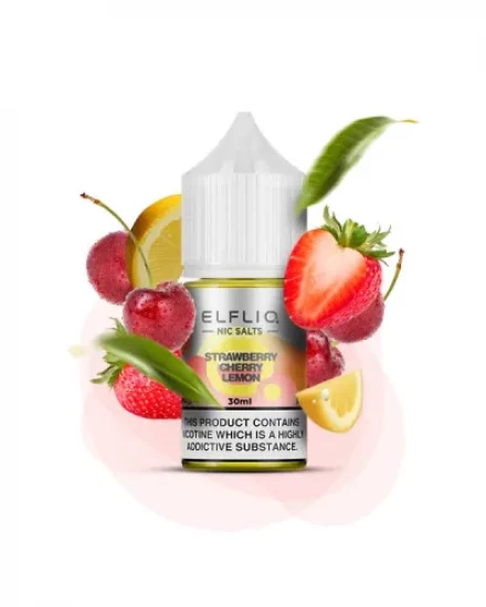 РІДИНА ELF LIQ 30 МЛ 50 МГ "STRAWBERY CHERRY LEMON" (ПОЛУНИЦЯ ВИШНЯ ЛИМОН)