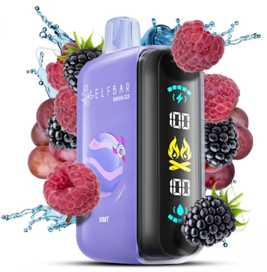 Одноразка ELF BAR RAYA D3 VMT 5% со вкусом ягоды лимонад
