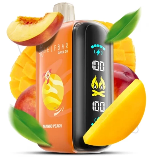 Одноразка ELF BAR RAYA D3 MANGO PEACH 5% со вкусом манго персик