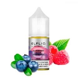 РІДИНА ELF LIQ 30 МЛ 50 МГ "BLUEBERRY SOUR RASPBERRY" (ЧОРНИЦІ ТА КИСЛОЇ МАЛИНИ)