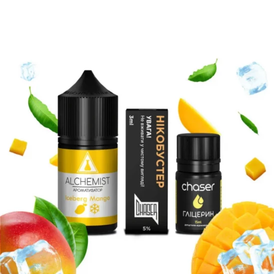 Набор для самозамеса ALCHEMIST 30 МЛ 50 МГ ICEBERG MANGO со вкусом холодного манго