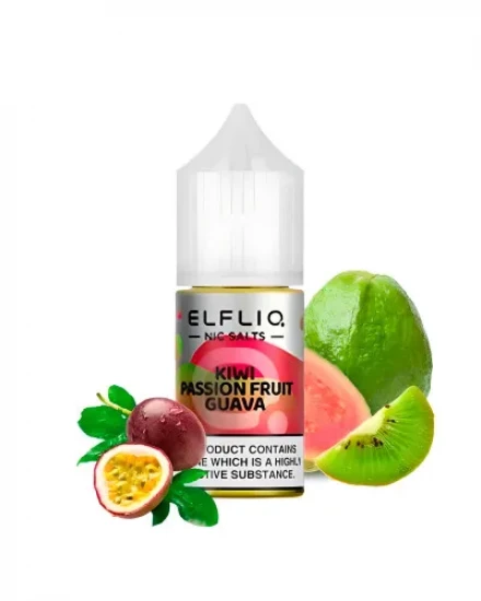 Жидкость ELF LIQ 30 МЛ 50 МГ "KIWI PASSION FRUIT GUAVA" (КИВИ МАРАКУЯ ГУАВА)