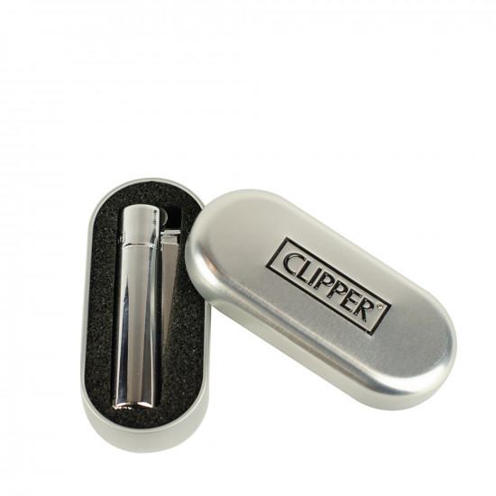 Зажигалка Clipper в кейсе - Silver