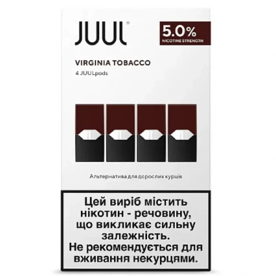 Картридж JUUL 1 (Virginia Tobacco) 50 мг 5.0% 