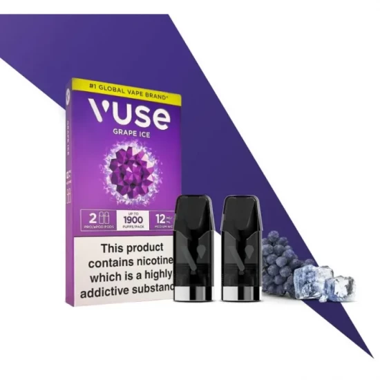 Картриджи VUSE Pro Nic Salts eLiquid Pods 12 мг (1,2%) Grape Ice (Виноград со льдом)
